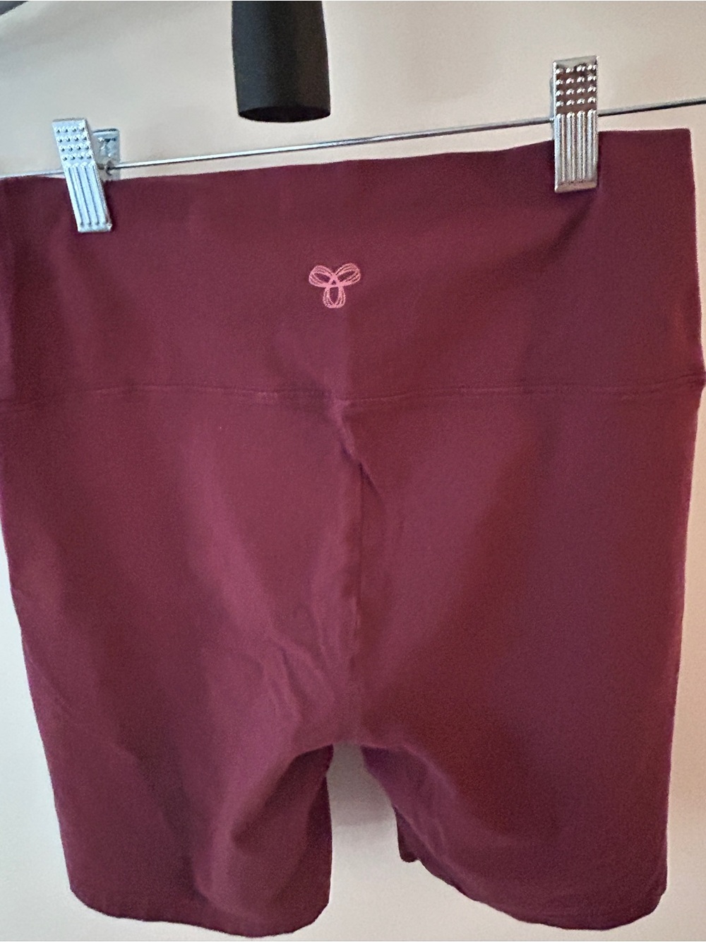 TNA Maroon Seamless Active Shorts with Subtle Logo